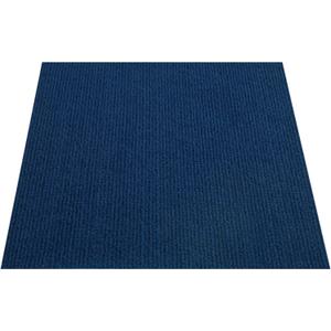 120 Sq.Ft Peel and Stick Carpet Tiles 12" x 12" Self Adhesive Anti-Slip Floor Mats Protect Pads Multi-Purpose Floor Carpet Squares, Easy to Install and Clean- Blue, 120 Tiles