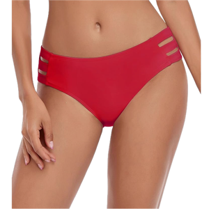 Ocean Blues Women's Strappy Bikini Bottom Full Coverage Swim Briefs M