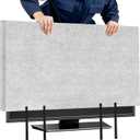 TV Cover for Moving, Anti-Scratch TV Screen Cover for Moving 70"-75" Flat Screen with Strap, for Transport Protection (Grey)