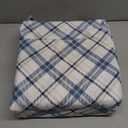 Comfort Spaces Cotton Flannel Sheets Queen Size, Ultra Soft Flannel Sheet Set with 14" Elastic Pocket Fits up to 16" Mattress, Plaid Print Warm Flannel Bedding, Blue Plaid 4 Piece