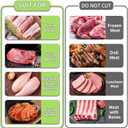 ONCE FOR ALL Fresh Meat Slicer Cleaver Kitchen Knife Set For Meat Slicing Shredding, Manual Jerky Cutter Food Slicer For Beef Pork Mutton For Home Cooking BBQ Hot Pot (Gray)