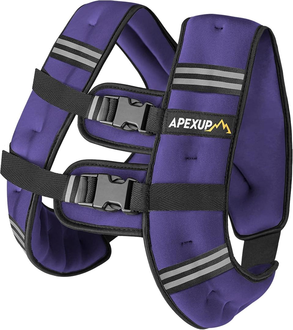 APEXUP Weighted Vest Men Women, Weight Vest for Women Workout Equipment for Strength Training Running, 20lbs