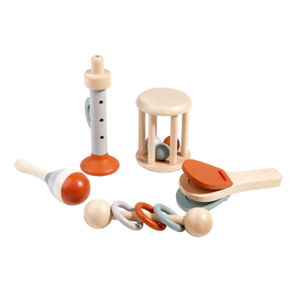 Montessori Toddler Musical Instruments Set for Ages 3+, Wooden Music Toys That Build Coordination, Rhythm & Sensory Skills by Playfully