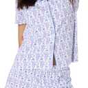 Womens Pajamas Set, 2PCS Button Down Vacation Monkey Beach Shorts Set Y2k Loungewear Pjs for Birthday Valentines Gift (Medium)