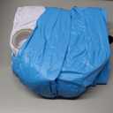 Inflatable Round Swimming Pool with Blow Up Padded Floor, Cup Holder, Handles and Drain - 60"x22" Deep Round Large Kiddie Pool Perfect for Adults and Kids Ages 4 5 6 7 8+