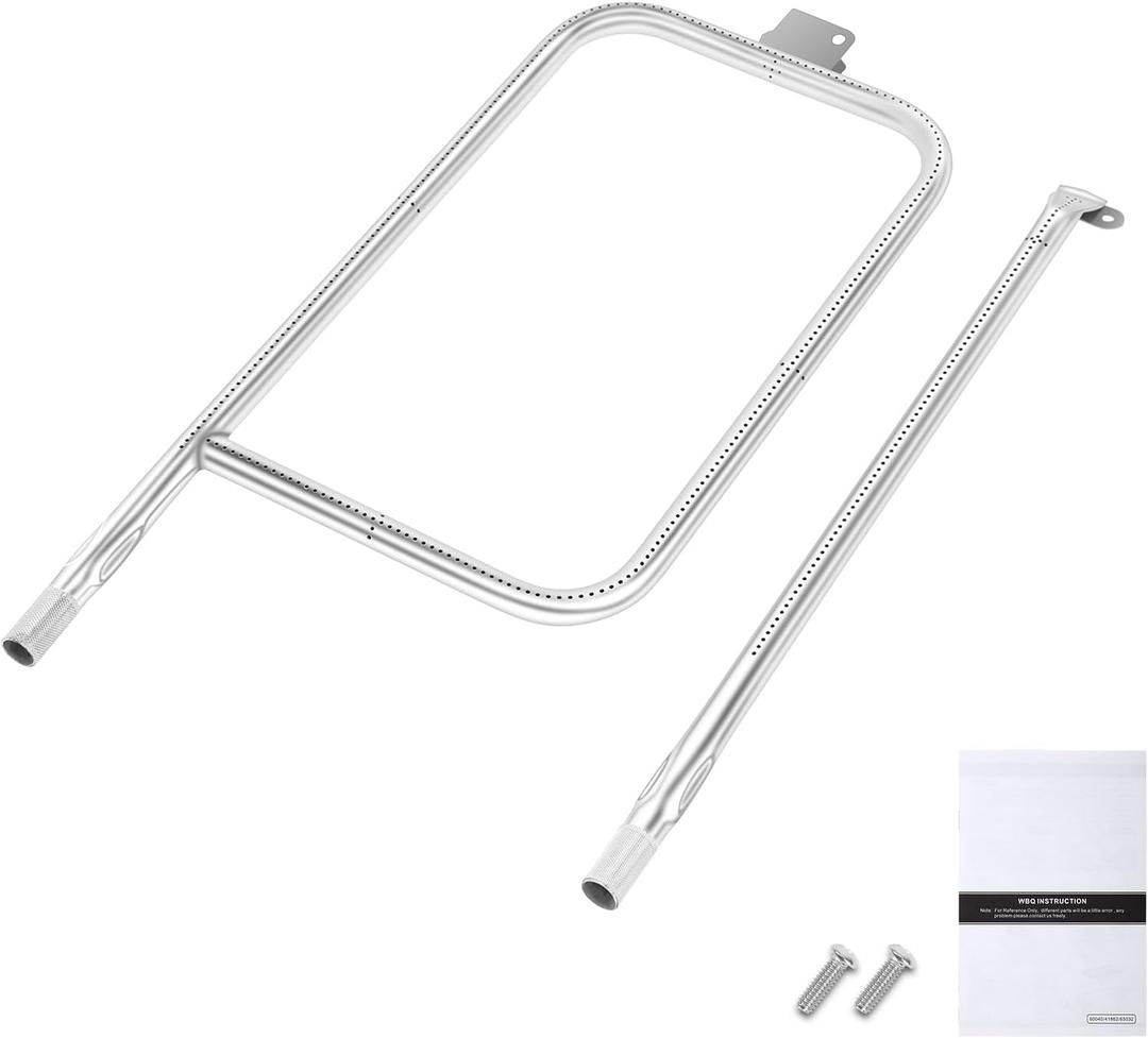 QuliMetal 65032 Grill Burner Tube for Weber Q3200, Q3000, Q320, Q300, 404341, 57060001, 586002 Gas Grills, Replacement Kit for Weber Q3 Series, Replaces 60036, 80385, 304 Stainless Steel, 22.75 inch