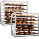 Zonon 2 Pcs 6 Tier Wall Mounted Sheet Pan Rack