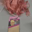 LANICE Short Bob Pink Wigs with Bangs for Women Loose Wavy Hair Shoulder Length Wigs Synthetic Colorful Wigs for Cosplay Daily Party Use(Pink, 12inch)