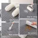 Sectional Couch Covers,Stretch Sofa Covers,Couch Covers for Washable,Soft Couch Cushion Covers,Anti Slip Furniture Protector for Pets(Dark Grey,1 Seaters)