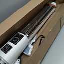 Electric Patio Heater,9H Timer, 60 Oscillation, Portable Space Heater for Outdoor, 11 Heat Level, Tip-Over/Overheating Protection, Safety Lockwhite-5