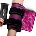 Medium Gel Ice Packs for Injuries Reusable Wrap with Straps - Hot and Cold Pack for Pain Relief, Tennis Elbow, Ankle, Foot, Hand - 8" x 12" - Purple