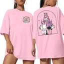 Magic Kingdom Shirt Women Girls Just Wanna Have Fun Shirt Girls Trip T-Shirt Cute Magical Tee Summer Vacation Tops L, Light Pink