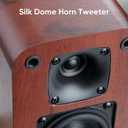 RIOWOIS Powered Bluetooth Bookshelf Speakers, 40W Record Player Speakers with 2.75 Inch Woofer, Stereo Speakers with Optical/AUX/TV-ARC Connection for Turntable, No Receiver or Amplifier Required.