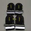 QUMY Dog Shoes for Large Dogs, Medium Dog Boots & Paw Protectors for Winter Snowy Day, Summer Hot Pavement, Water-Resistant in Rainy Weather, Outdoor Walking, Indoor Hardfloors Skid-Resistant Sole (Size 5: 2.4''x2.8''(W*L) (Pack of 4))