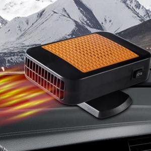 Car Heater, 12V 200W Portable Car Defroster Windshield Heater, Plug in Cigarette Lighter Heaters Windshield Defogger with 2-in-1 Heating and Cooling Function 360 Rotatable for Vehicle