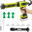 Cordless Caulking Gun Compatible With DeWalt 20V Max Battery, 10oz (300ml) Electric Caulk Gun, Stepless Speed Control, No‑Drip Design with LED Light for Filling, Sealing & Repair(No Battery)