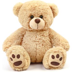 LotFancy Teddy Bear Stuffed Animal, 14 inch Brown Teddy Bear Plush Toy, Soft Plush Gifts for Kids Baby Toddlers on Baby Shower, Easter Decorations