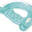 Intex 58859EP Sit 'N Float Inflatable Pool Float: Pool Lounge with Built-in Cup Holders Heavy-Duty Handles 220lb Weight Capacity 58" x 39" 