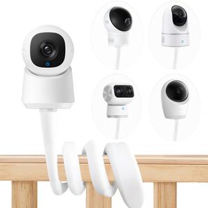 Flexible Baby Monitor Mount Stand Holder Compatible with eufy Security E30/ C220 /E220/ E110/ E21/E20/ C22 /C2110/ T8417/T8354/ T8300 Cameras Adjustable Baby Cameras Stand Flexible Clip clamp Mount