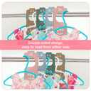 5 x 8pcs Wooden Baby Wardrobe Dividers - Double-Sided Multi-Color Infant Clothes Organizer from Newborn to Toddler