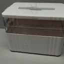 ARSTPEOE 3-Tier Medicine Organizer - Portable Medicine Cabinet with Plastic Handle, Multipurpose Medical Box, Pill Organizer, Empty First Aid Kit for Home