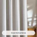 NICETOWN Natural Living Room Curtains 108 inch Length 2 Panels, Pinch Pleated 100% Blackout Curtains Linen Blend Thermal Insulated Voice Reducing Window Treatments for Bedroom, W34 x L108