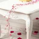 Valentines Glitter Garland 4.5 ft Pink Heart Berry Garland for Mantel Valentines Decorations for Spring Wedding Fireplace Table Centerpiece Party Decor