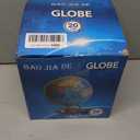 8 Inch World Globe with Stand Rotating Earth Spinning Globe for Kids Geography Classroom Education or Decorations (Blue)