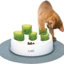 Catit Senses 2.0 Digger Interactive Slow Feeder - Turn Mealtime into Play Time (Green,White)