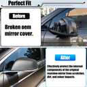Jaronx Compatible with Tesla Model X Mirror Cover Replacement 2016-2025, Left