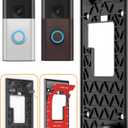 No-Drill Adhesive Video Doorbell Mount Compatible with Ring Battery Doorbell (2024 Release), Ring Doorbell Mounting Holder Bracket for Apartments Office Houses (1 Pack)