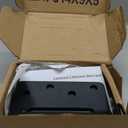 Haidms 3 Pack Self Closing Door Hinges 4 Inch Black Spring Hinge with 5/8" Radius Corner Residential & Heavy-Duty Door Hardware Adjustable Tension Spring Loaded Door Hinges for Exterior Door