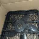 Comfort Zone Box Fan with Carry Handle, 20 inch, 3 Speed Full-Force Air Circulation with Air Conditioner, Floor Fan, Bedroom Fan, Airflow 15.03 ft/sec, Ideal for Home, Bedroom & Office, CZ200ABK