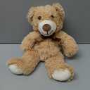Plush Teddy Bear Cute Stuffed Animal Bear with Bow Plush Toys 13.8 Inches (Khaki)