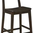 Boraam Torino Counter Height Wood Kitchen Bar Stool - Carbonite Finish