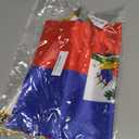 TMHTMH 18x12 Inch Haiti Wall Banner Flag,Wooden Hanging Pole and Double Satin Finish,Haitians Hanging Flag,for House Room,School Classroom, Club and Door