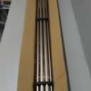 1 Inch Double Curtain Rods 72 to 144 Inches, Adjustable Telescoping Window Drapery Rod, Dual Heavy Duty Curtain Rods with Iron-Finials for Sliding Glass Door, Patio, Bedroom, Kitchen, Bronze