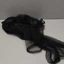 Daoeny Large Bird Cage Cover, Bird Cage Seed Catcher, Adjustable Soft Airy Nylon Mesh Net, Birdcage Cover Skirt Seed Guard for Parrot Parakeet Macaw African Round Square Cages (Black)