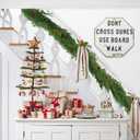 2PCS 6FT Artificial Norfolk Pine Garlands, Real Touch Winter Pine Garland, Green Artificial Greenery Garland for Table, Indoor, Mantle, Wall, Outdoor Christmas Decorations (2)