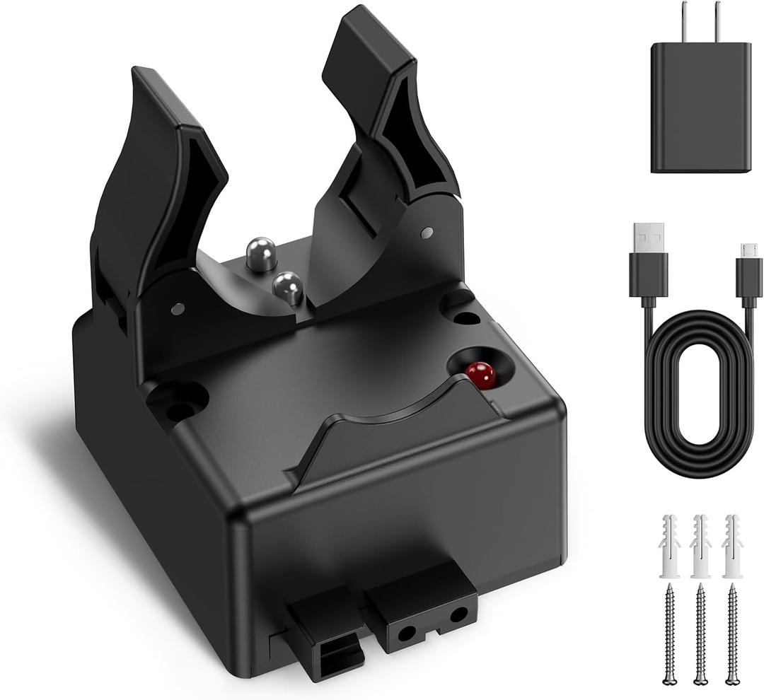 Replacement 75105 Charger Holder for Stream Light - Compatible with Streamlight Stinger Series Rechargeable Flashlight Smart Charge Holder - USB Charger Base Power Cord - Black