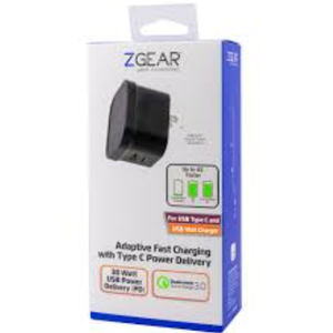 ZGEAR Adaptive Fast Charge Wall Charger For Micro USB
