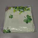 Hexagram St Patricks Day Tablecloth Rectangle 60 x 84 Inch, Green St Patrick's Day Shamrocks Table Cloth Gnome Truck Cover for Party Home Dinner Decor