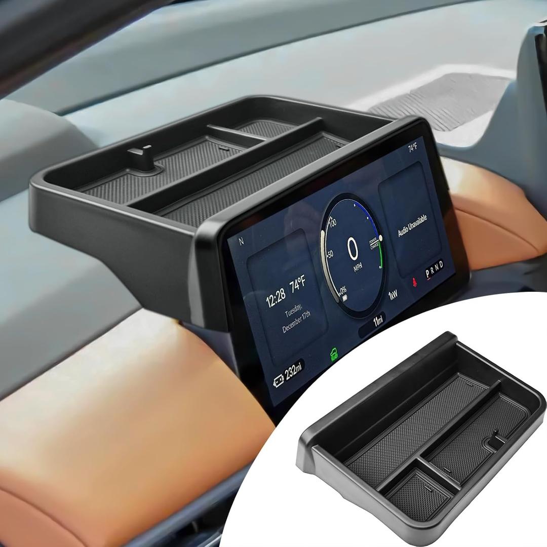 EDBETOS Dash Console Storage Organizer Compatible with 2024 2025 2026 Honda Prologue EV Interior Accessories 11-inch Display Cluster Dashboard Organizer Tray Extra Storage Space w/Sunglasses Holder