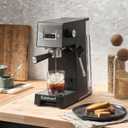 Cuisinart Espresso Bar Slim Coffee Espresso Machine, Makes Hot or Cold Cafe-Quality Beverages Including Cappuccino, Lattes, and Cold Extracted Drinks, Steam/Frothing Wand for Milk-Based Drinks,EM-160