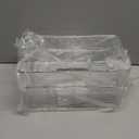 2 Pcs Clear Pantry Organizers and Storage,Plastic Storage Bins for Fridge with Removable Dividers, Kitchen Cabinet Organizers Ideal for Kitchen, Pantry, Refrigerator, Freezer, and Snack Storage (2 Pack-4 Compartment)