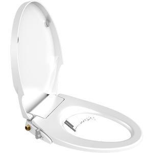 Toilet Seat Bidet Seat with Self Cleaning Dual Nozzles Non electric Separated Rear & Feminine Cleaning Natural Water Spray, soft close toilet seat,Easy DIY Installation