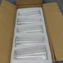 VIVIRENOIR Glass Bud Vases for Centerpieces, Small Flower Vase in Bulk Set of 10, Modern Clear Mini Vases for Rose Tulip, Wedding Party Dining Table Decor