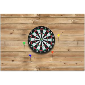 Hahafelt Felt Wood Grain Dart Board Wall Protectors Square Dart Board Backing Tiles Dartboard Backboard Cork Backboards Alternative, 36 48 0.5 Inch