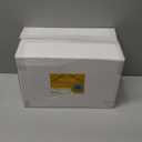 WELLIFE 100PCS White Plastic Dessert Plates and 100PCS Gold Disposable Forks, Premium Hard Dessert Plate 7.5, Appetizer Plastic Plates for Party and Wedding