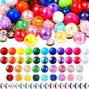 303 Pcs Beads for Pens Including 153 Focal Rainbow Acrylic Beads and 150 Spacers for Beaded Pens, 12mm, 14mm, 8mm Rhinestone for Bracelet Jewelry Making Necklace DIY Craft